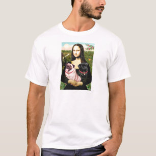 Möpse (Fawn + Blk) - Mona Lisa T-Shirt
