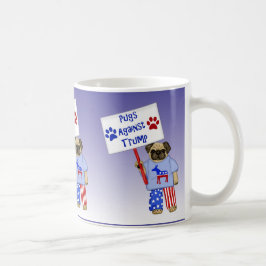 Möpse gegen Trumpf Kaffeetasse