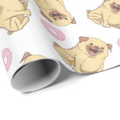 Möpse Geschenkpapier (Rolleneckpunkt)
