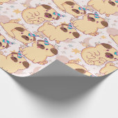 Möpse Geschenkpapier (Ecke)