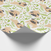 Möpse Geschenkpapier (Ecke)