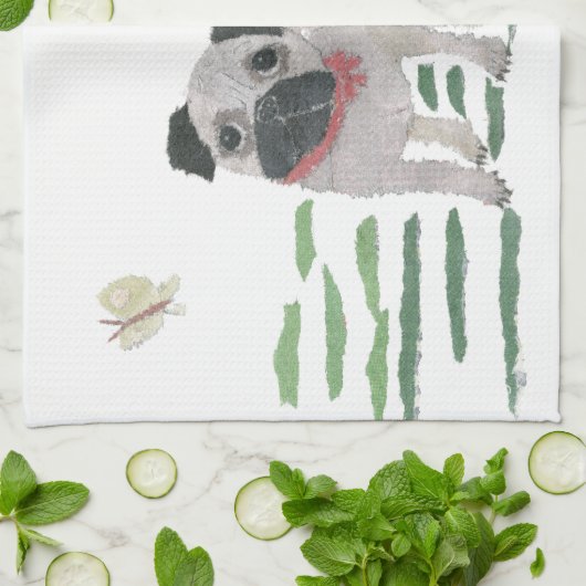 Möpse Handtuch (Gefaltet)