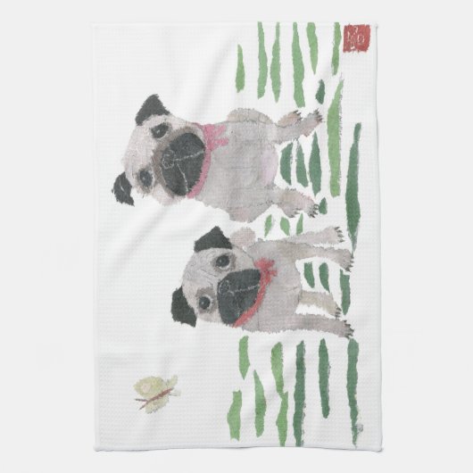 Möpse Handtuch (Vertikal)