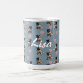 Möpse & Herzen Kaffeetasse