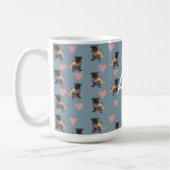 Möpse & Herzen Kaffeetasse (Links)