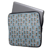 Möpse & Herzen Laptopschutzhülle (Vorderseite Links)