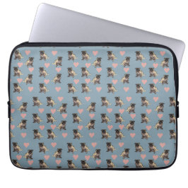 Möpse & Herzen Laptopschutzhülle