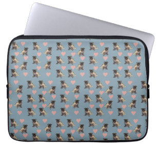 Möpse & Herzen Laptopschutzhülle