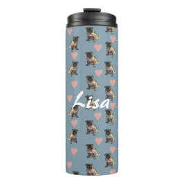 Möpse & Herzen Thermosbecher