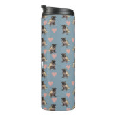 Möpse & Herzen Thermosbecher (Nach rechts gedreht)