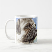 Möpse-Hund-Tassen Kaffeetasse (Links)