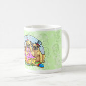 Möpse Kaffeetasse (VorderseiteRechts)