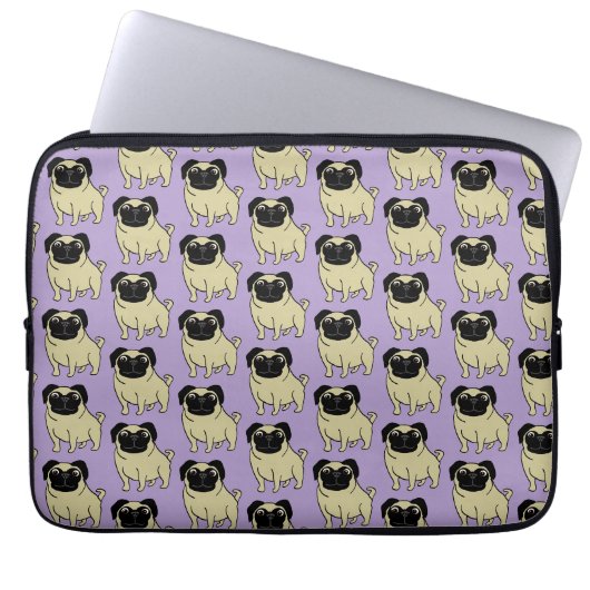 Möpse Laptopschutzhülle (Vorderseite)