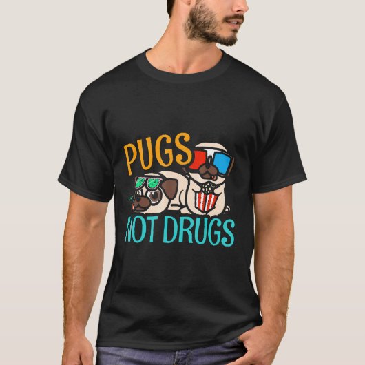 Möpse Nicht Drogen Mops Hunde Groll Mops Geschenk  T-Shirt (Vorderseite)