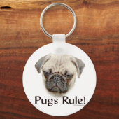 Möpse Schlüsselanhänger (Vorderseite)