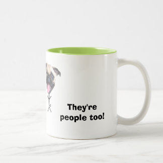 Möpse sind Leute-Kaffee-Tasse Zweifarbige Tasse