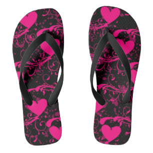 Möpsen am Valentinstag Badesandalen