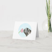 Möpsen der Blume: Tulip Angelique Karte (Vorderseite)