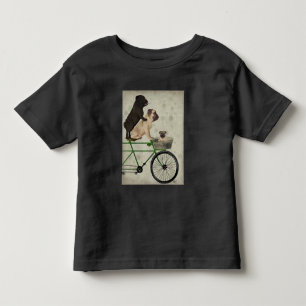 Möpsen für Fahrräder Kleinkind T-shirt