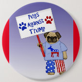 Möpsen gegen Trump Button (Vorderseite)