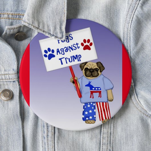 Möpsen gegen Trump Button (Beispiel)