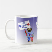 Möpsen gegen Trump Kaffeetasse (Links)