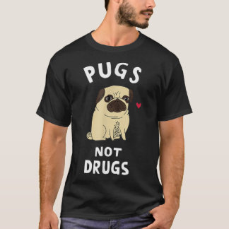 Möpsen keine Drogen Funny vorhanden für Hund Lover T-Shirt