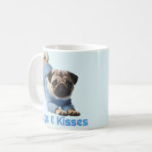 Möpsen & Kisses Kaffeetasse (Vorderseite Links)