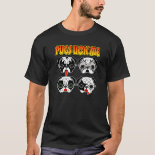 Möpsen Lick Me Funny Puggy Lickers Mops Friends Do T-Shirt