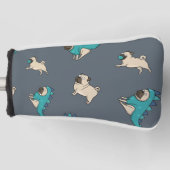 Möpsen Muster, Hunde Regel! Golf Headcover (Vorderseite)