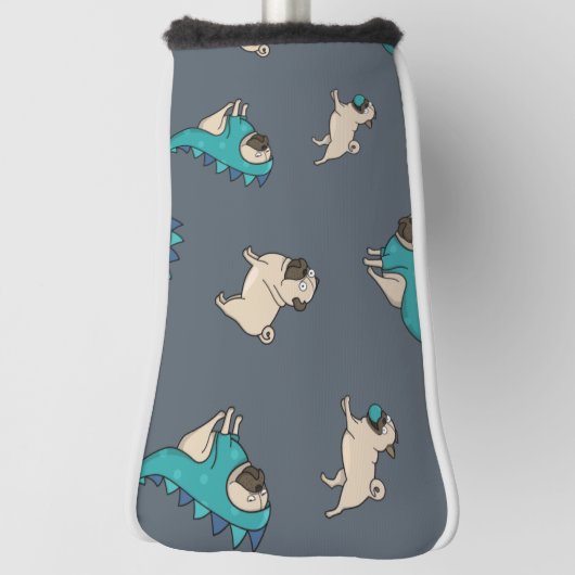 Möpsen Muster, Hunde Regel! Golf Headcover (Rotieren 90)