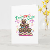 Möpsen N Kisses Mops Dog Lover Karte (Gelbe Blume)