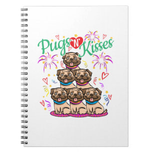 Möpsen N Kisses Mops Dog Lover Notizblock
