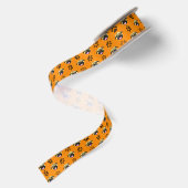Möpsen Orange Ribbon Satinband (Rückseite)