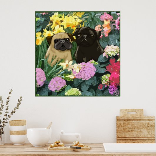 Möpsen-Poster Poster (Küche)