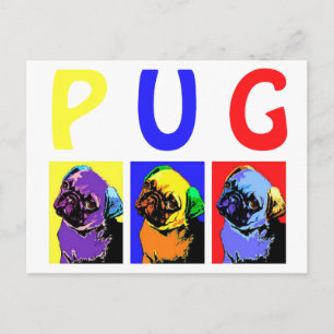Möpsen Postkarte