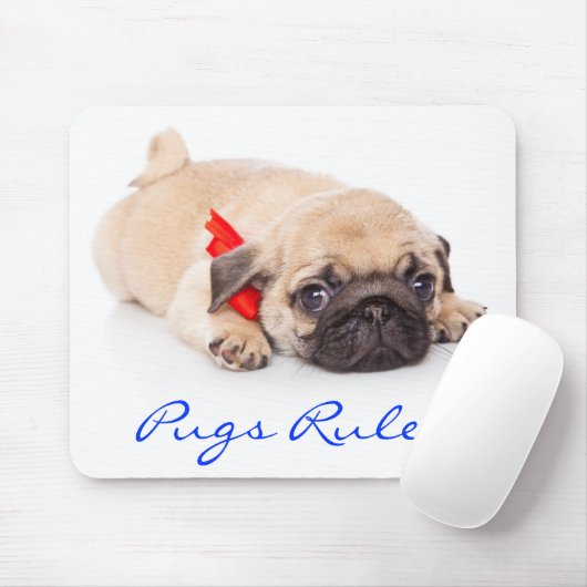 Möpsen-Regel für Welpen-Mousepad Mousepad (Mit Mouse)