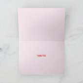 Möpsen und Küss Niedliche Mops Hunde Dankeskarte (Innenseite)