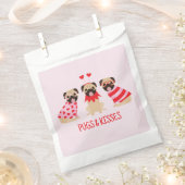 Möpsen und Küss Niedliche Mops Hunde Geschenktütchen (Ausgeschnitten)