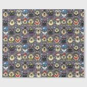 Möpsen von Kostümen Geschenkpapier (Flach)