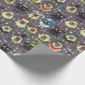 Möpsen von Kostümen Geschenkpapier (Ecke)