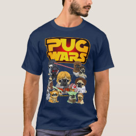 Möpsen Wars - Funny Mops Dog Sci-Fi Film Parody T-Shirt