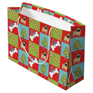 Möpsen, Zuckerrohre, Knochen, Bäume Große Geschenktüte