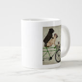 Möpsen zum Fahrrad Jumbo-Tasse (Vorderseite Rechts)