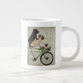 Möpsen zum Fahrrad Jumbo-Tasse (Rechts)