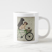 Möpsen zum Fahrrad