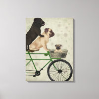 Möpsen zum Fahrrad