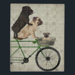 Möpsen zum Fahrrad Puzzle<br><div class="desc">Möpsen auf dem Fahrrad von Fabfunky. Möpsen auf einem Fahrrad im skurrilen Steampunk-Stil. | 192043D</div>
