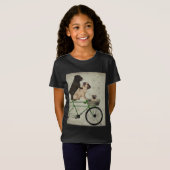 Möpsen zum Fahrrad T-Shirt (Vorne ganz)