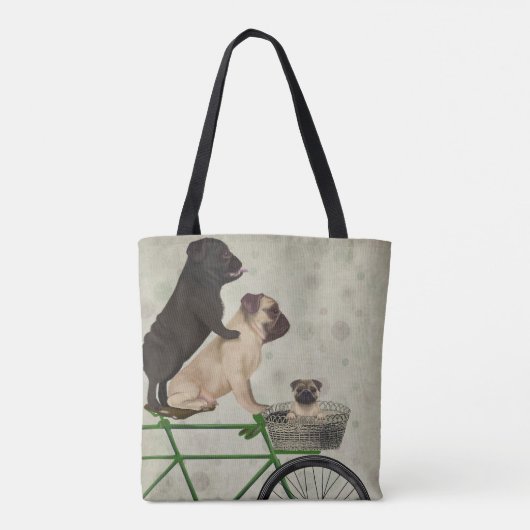 Möpsen zum Fahrrad Tasche (Rückseite)